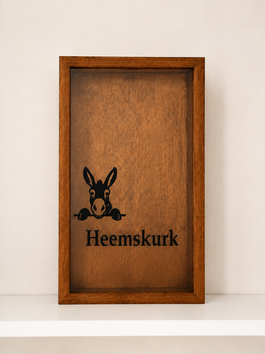Proostkast Warm Walnoot - Groot Heemskurk + ezel